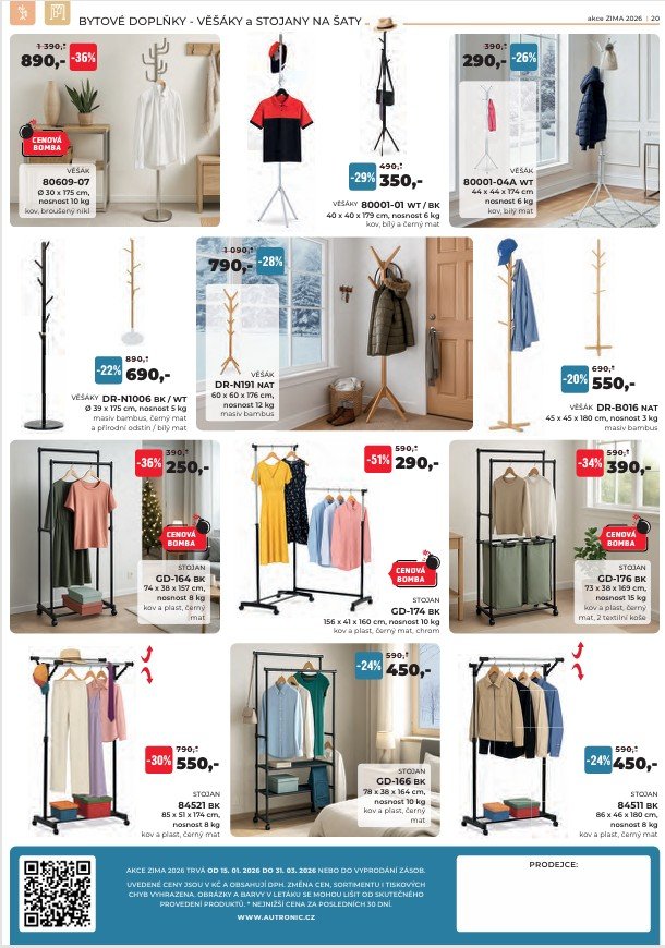 Akce ZIMA 2026 nábytek Autronic od 15.1. do 31.3.2026