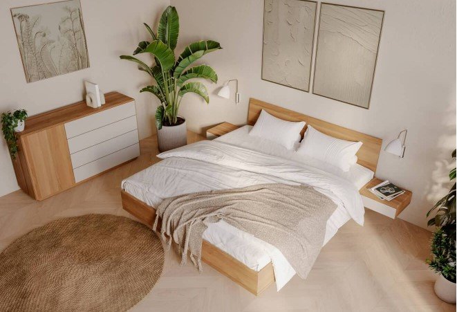 JELÍNEK ložnice AMI dub a materiál Woodtouch béžová JELÍNEK ložnice AMI dub a materiál Woodtouch béžová