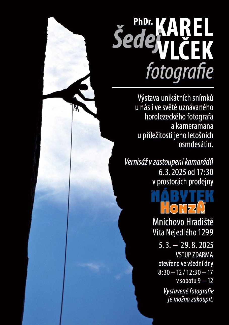 Výstava Karel Vlček - fotografie horolezectví
             
          Výstava Karel Vlček - fotografie horolezectví