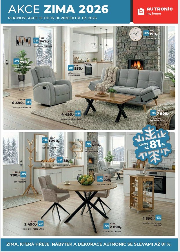       
          Akce ZIMA 2026 nábytek AUTRONIC od 15.1. do 31.3.2026
      