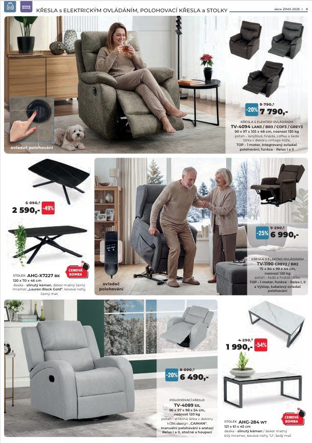 Akce ZIMA 2026 nábytek Autronic 15.1.-31.3.2026