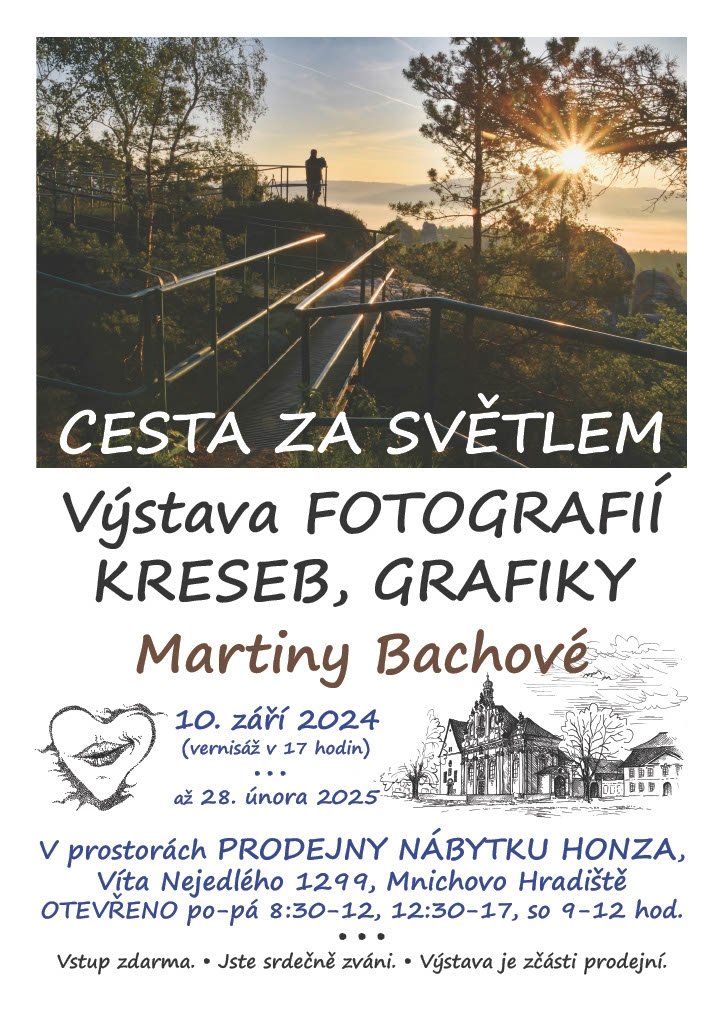 Výstava obrazů a fotografií Martiny Bachové